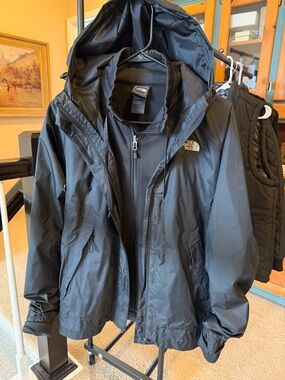The North Face Black 3-in-1 Waterproof Jacket HyVent